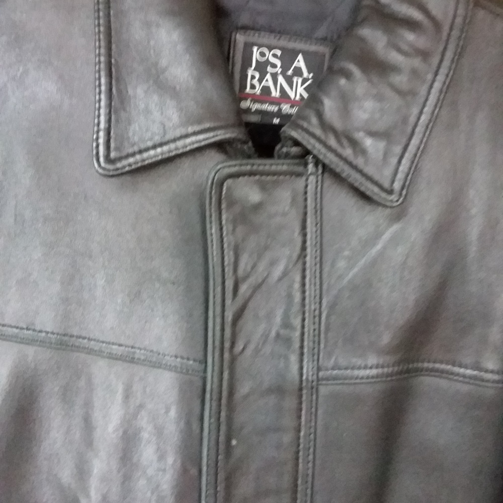 Mens Leather Coat sz M